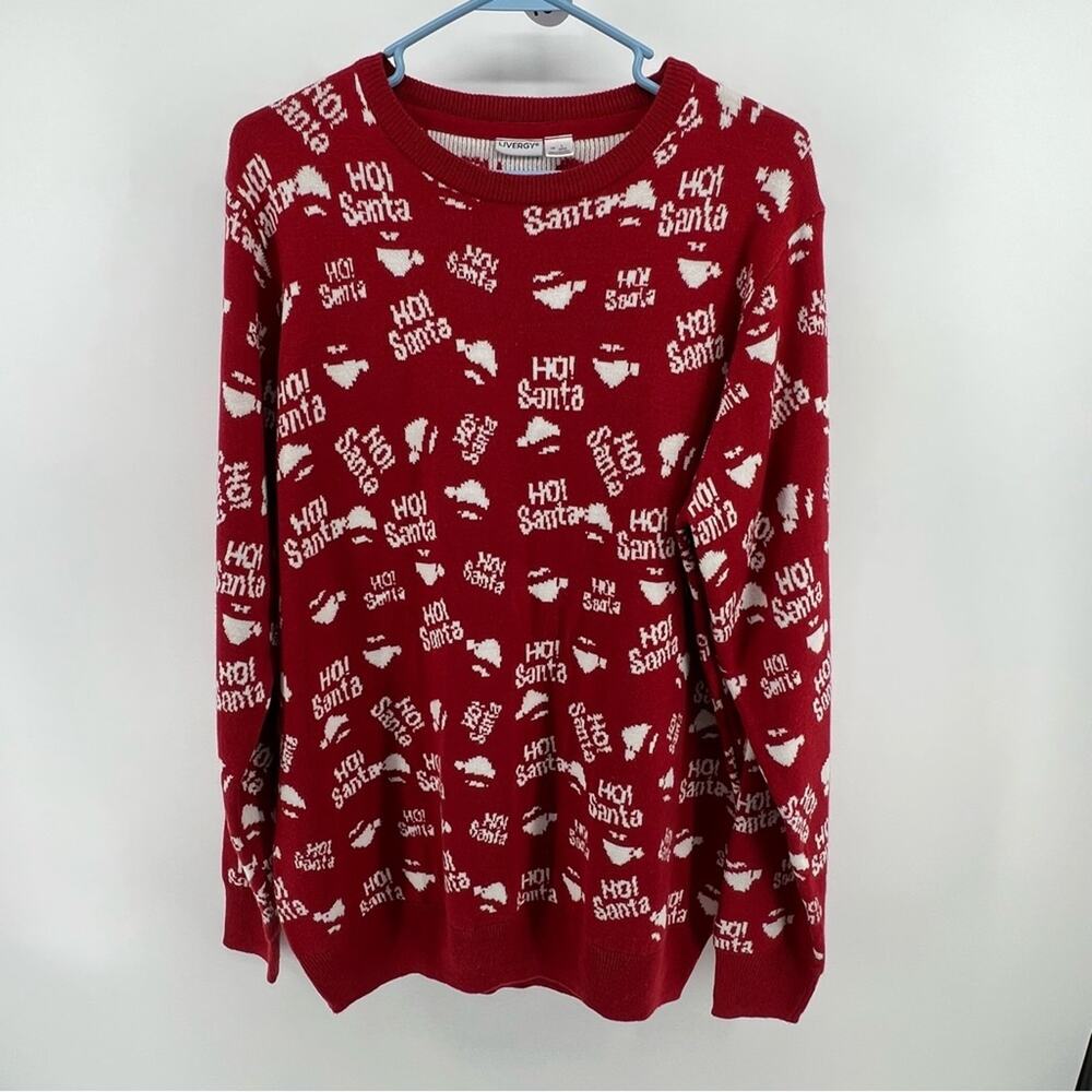 Santa sweater  has hole on back